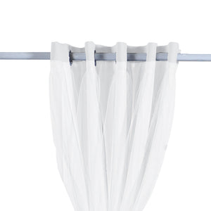2x Blockout Curtains Panels 3 Layers with Gauze Room Darkening 180x230cm Grey Deals499