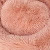 Pet Bed Cat Dog Donut Nest Calming Kennel Cave Deep Sleeping Pink XL Deals499