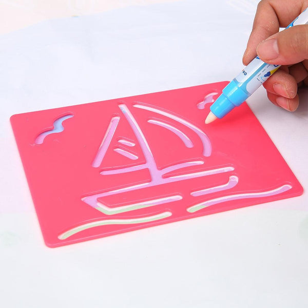 Kids Drawing Mat Aqua Doodle Mat Water Painting Board Magic Writing 6 Pens Toy Deals499