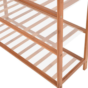 Levede 3 Tiers Bamboo Shoe Rack Storage Organizer Wooden Shelf Stand Shelves Deals499