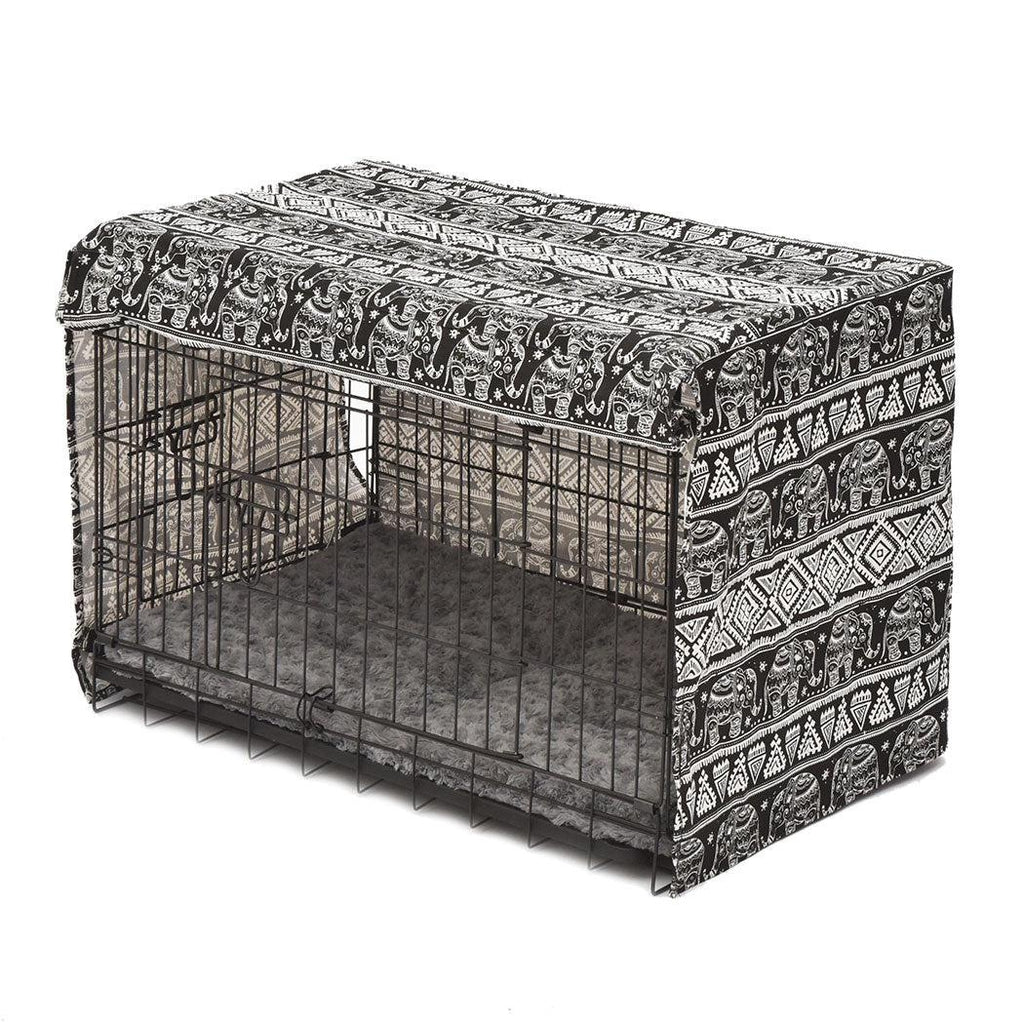 Crate Cover Pet Dog Kennel Cage Collapsible Metal Playpen Cages Covers Black 42" Deals499
