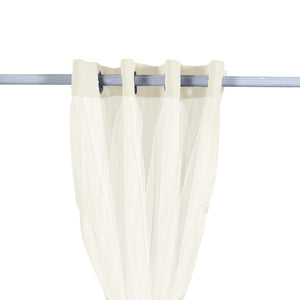 2x Blockout Curtains Panels 3 Layers with Gauze Room Darkening 240x230cm Sand Deals499