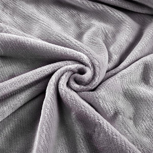 DreamZ 320GSM 220x240cm Ultra Soft Mink Blanket Warm Throw in Silver Colour Deals499