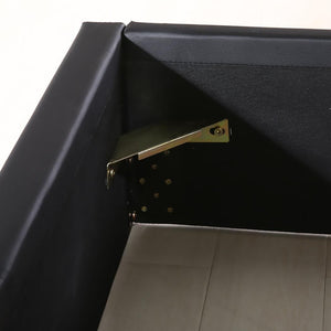 Levede Bed Frame Gas Lift Leather Base Mattress Storage King Single Size Black Deals499