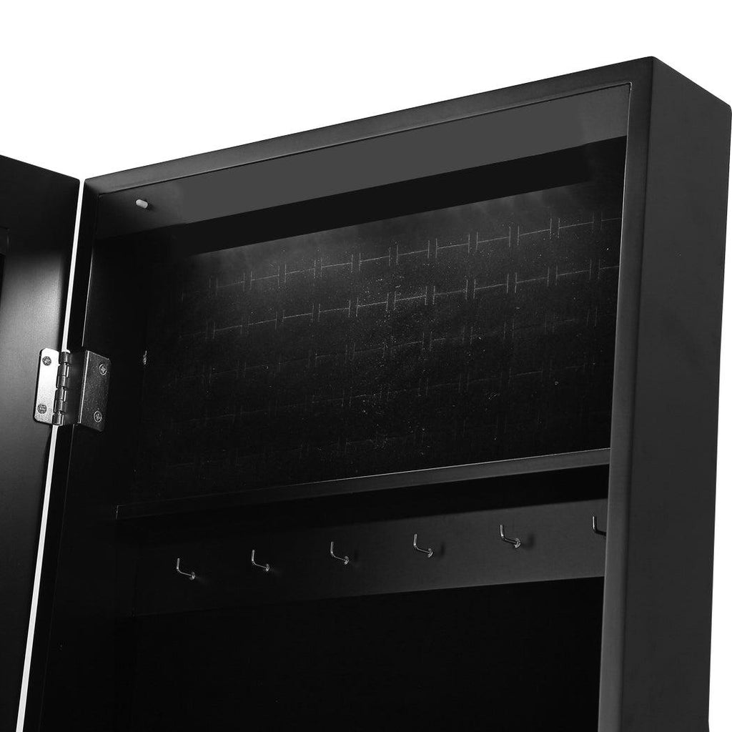 Levede Dual Use Mirrored Jewellery Dressing Cabinet in Black Colour Deals499