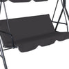 Swing Chair Hammock Outdoor Furniture Garden Canopy Cushion 3 Seater Chairs Grey Deals499