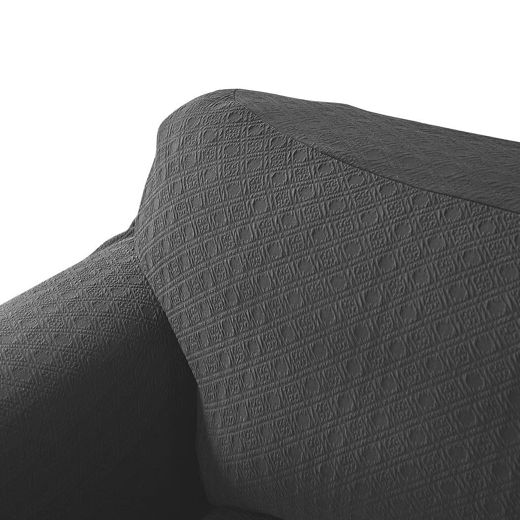 Sofa Cover Slipcover Protector Couch Covers 3-Seater Dark Grey Deals499