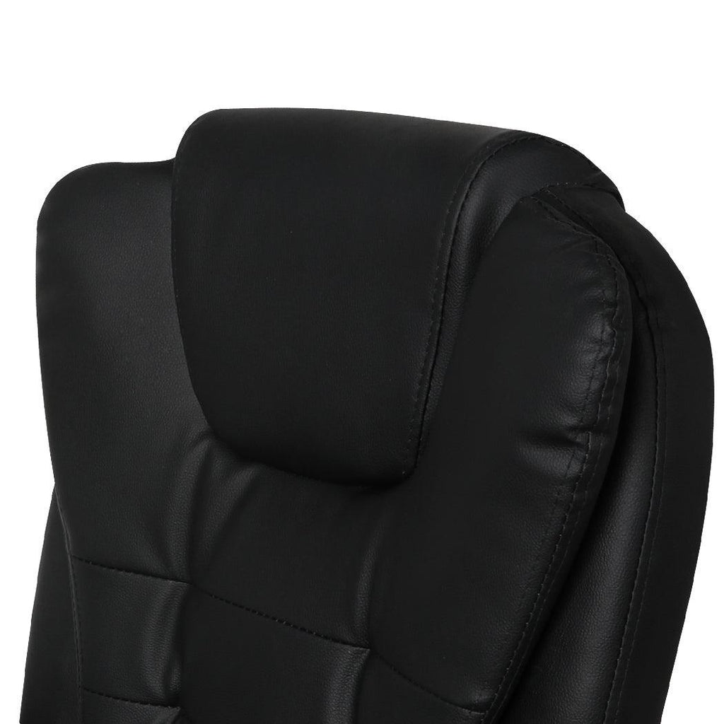 Gaming Chair Office Computer Seat Racing PU Leather Executive Footrest Racer Black Deals499