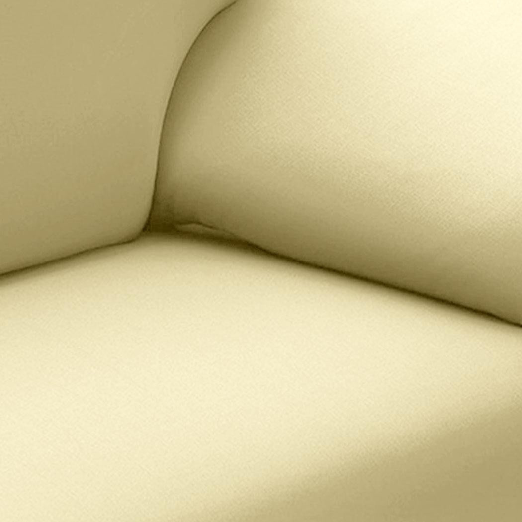 Easy Fit Stretch Couch Sofa Slipcovers Protectors Covers 3 Seater Cream Deals499