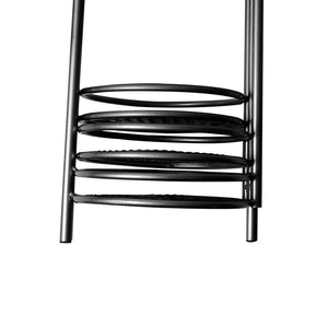 6 Tier Plant Stand Swivel Outdoor Indoor Metal Stands Flower Shelf Rack Garden Black Deals499
