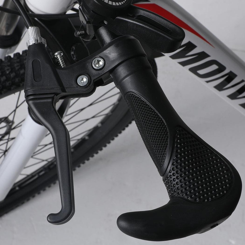 26'' Mountain Bike 21 Speed Bicycle Front Suspension Men Carboon Steel Red Wihte Deals499