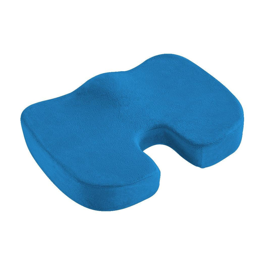 Seat Cushion Memory Foam Lumbar Back Support Orthoped Office Pain Relief Blue Deals499