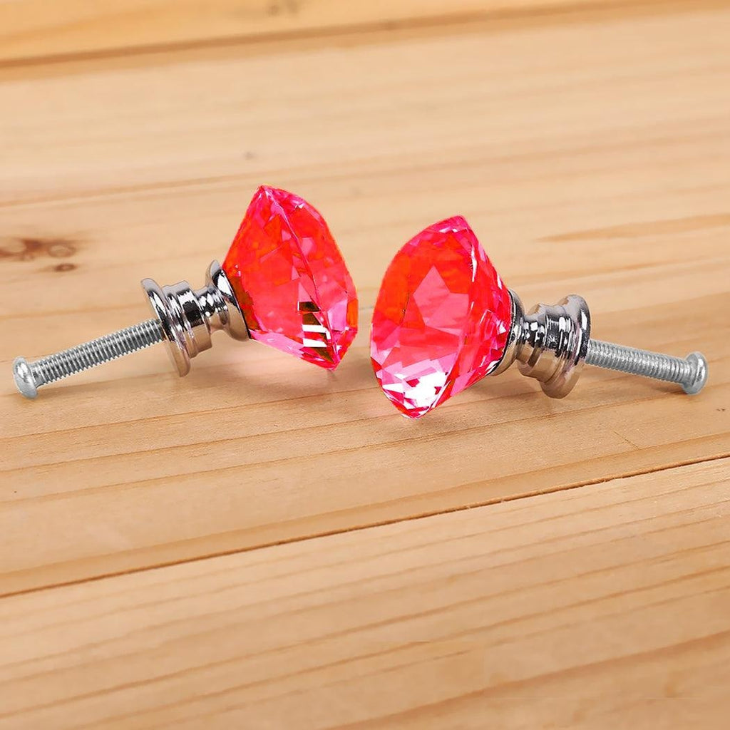 16 Pcs Clear Crystal Knobs Diamond 40mm Diameter Door Cabinet Handle Deals499
