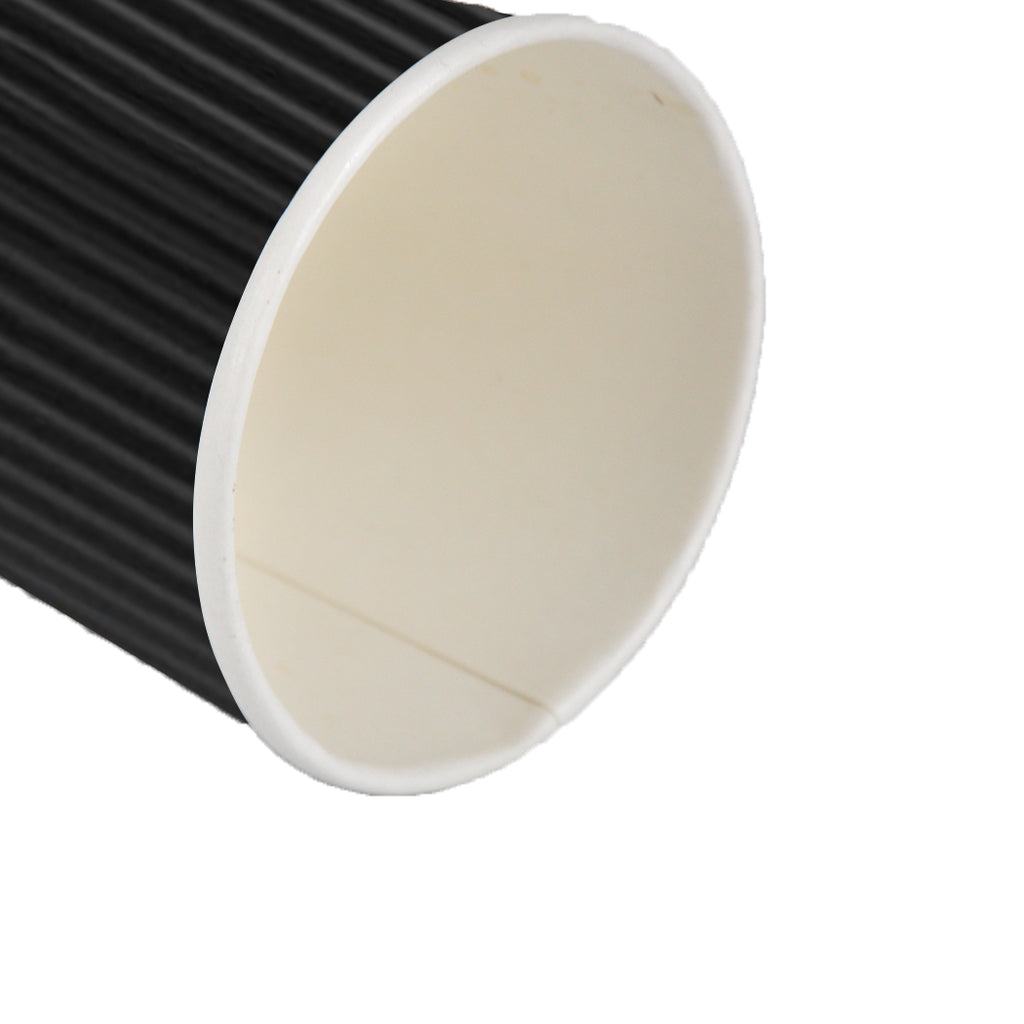 50 Pcs 8oz Disposable Takeaway Coffee Paper Cups Triple Wall Take Away w Lids Deals499