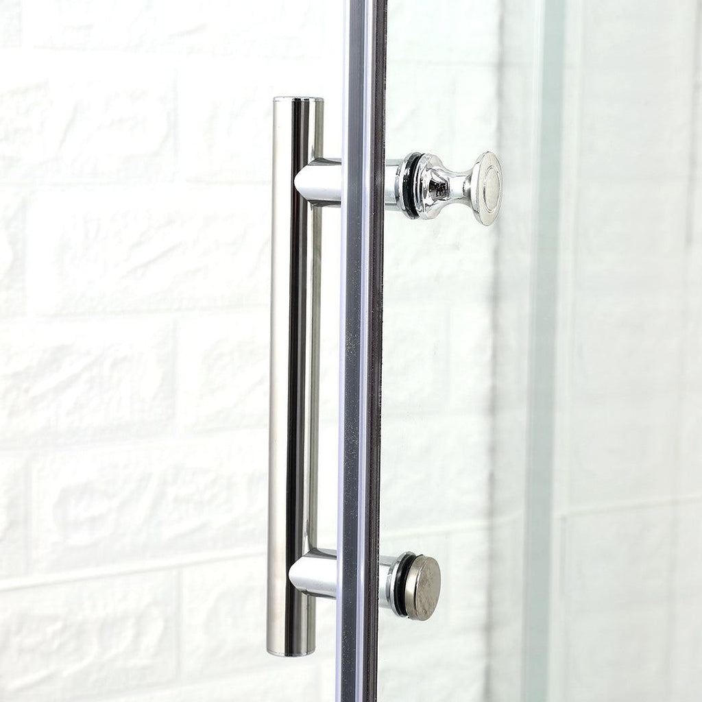 Levede Bath Shower Enclosure Screen Seal Strip Glass Shower Door 760x760x1900mm Deals499