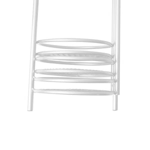 6 Tier Plant Stand Swivel Outdoor Indoor Metal Stands Flower Shelf Rack Garden White Deals499