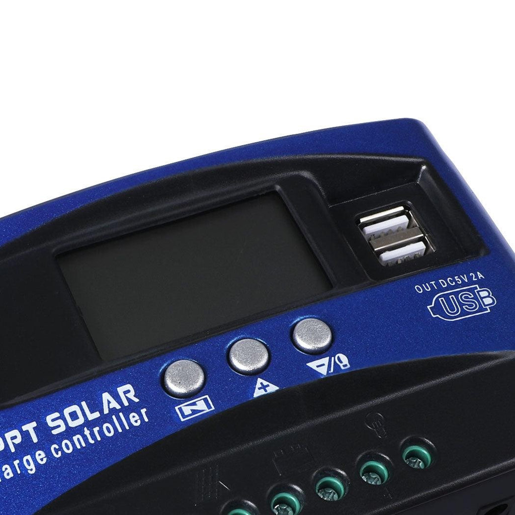 40A Solar Panel Charge Controller 12V 24V Regulator Auto Dual USB Mppt Battery Deals499