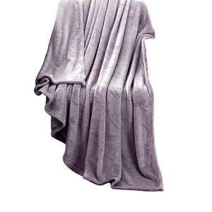 DreamZ 320GSM 220x240cm Ultra Soft Mink Blanket Warm Throw in Silver Colour Deals499