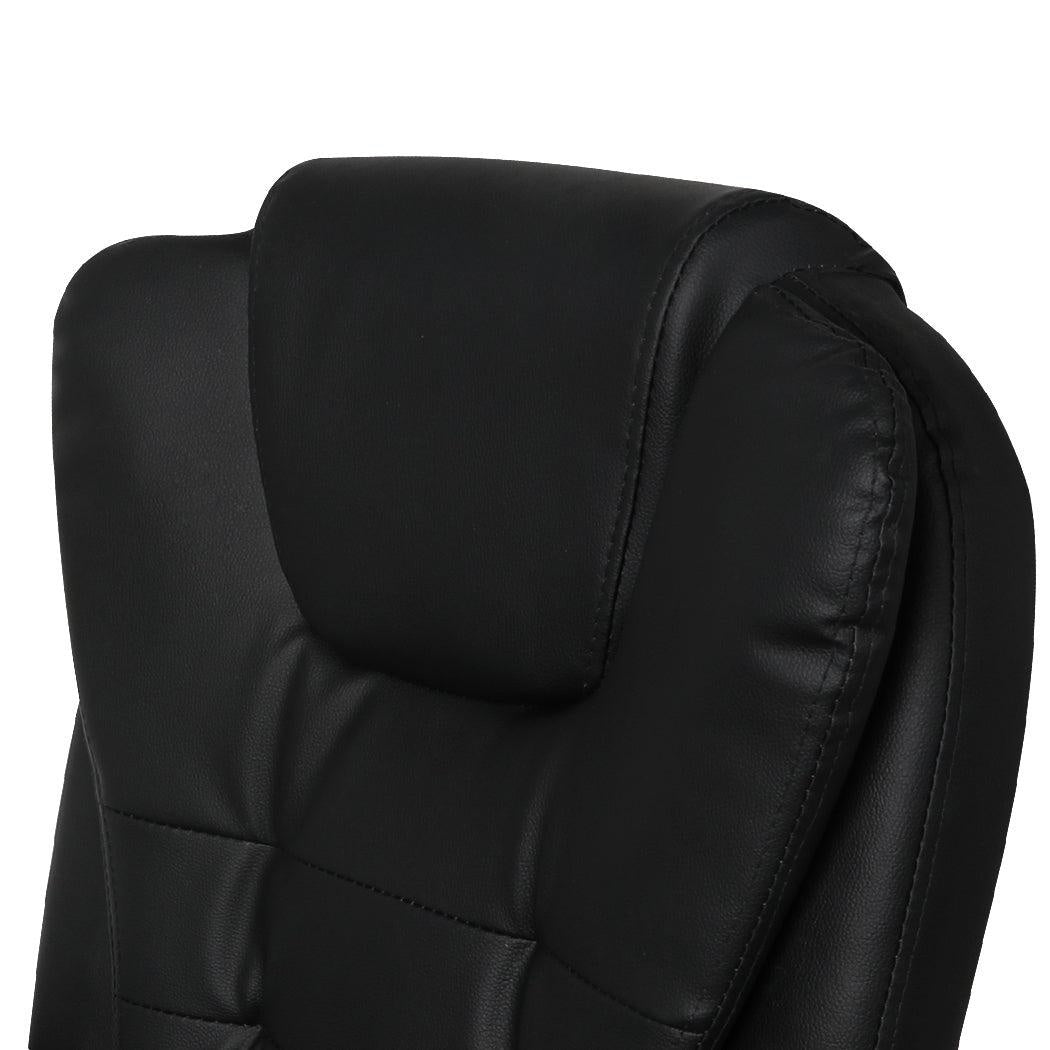 Gaming Chair Office Computer Seat Racing PU Leather Executive Racer Recliner Black without footrest Deals499