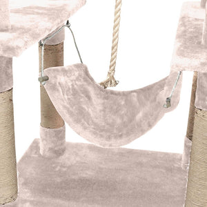 PaWz 1.83M Cat Scratching Post Tree Gym House Condo Furniture Scratcher Tower Cream Deals499