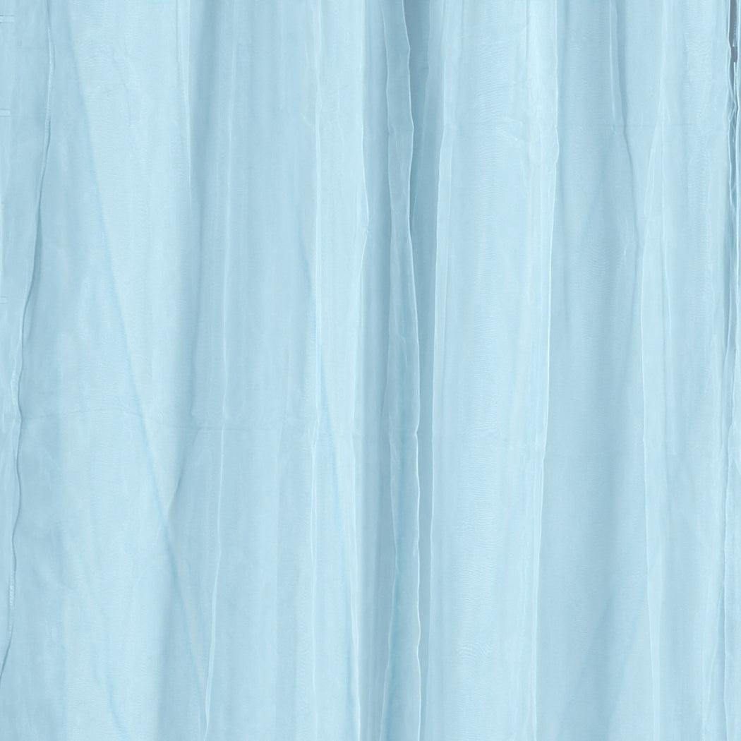 2x Blockout Curtains Panels 3 Layers with Gauze Darkening 300x230cm Turquoise Deals499