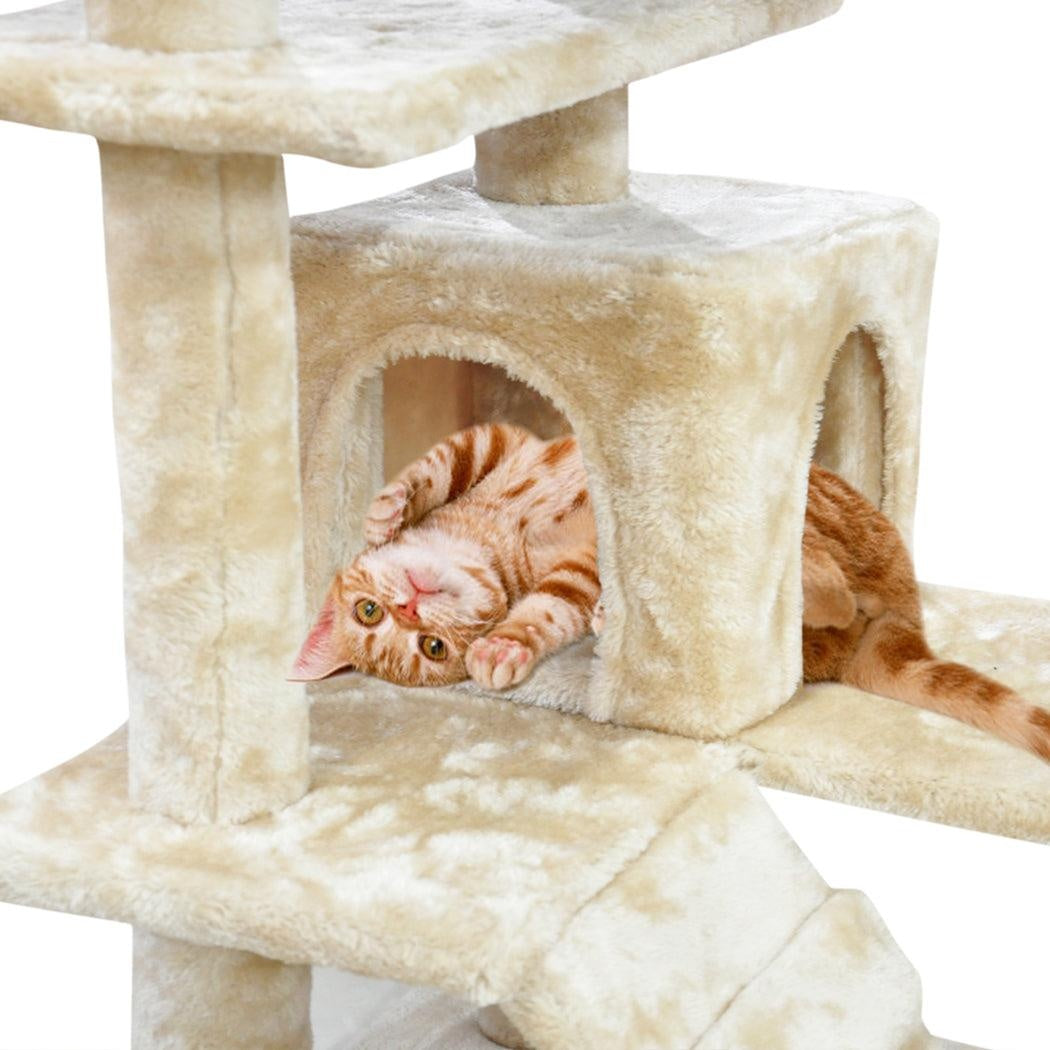 PaWz Pet Cat Tree Scratching Post Scratcher Trees Pole Gym Condo Furniture Wood Deals499