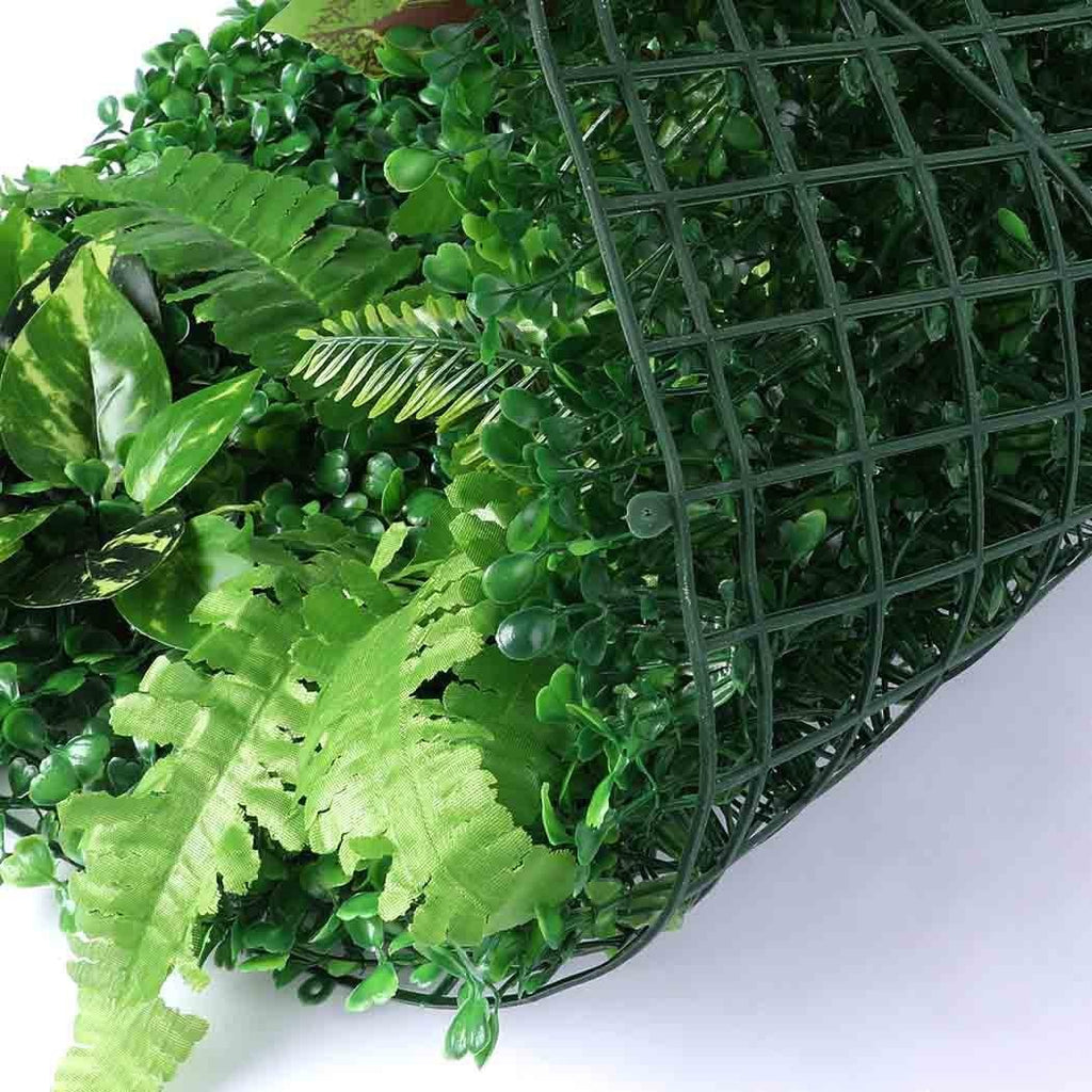 4 x Artificial Hedge Grass Plant Hedge Fake Vertical Garden Green Wall Ivy Mat Fence Deals499