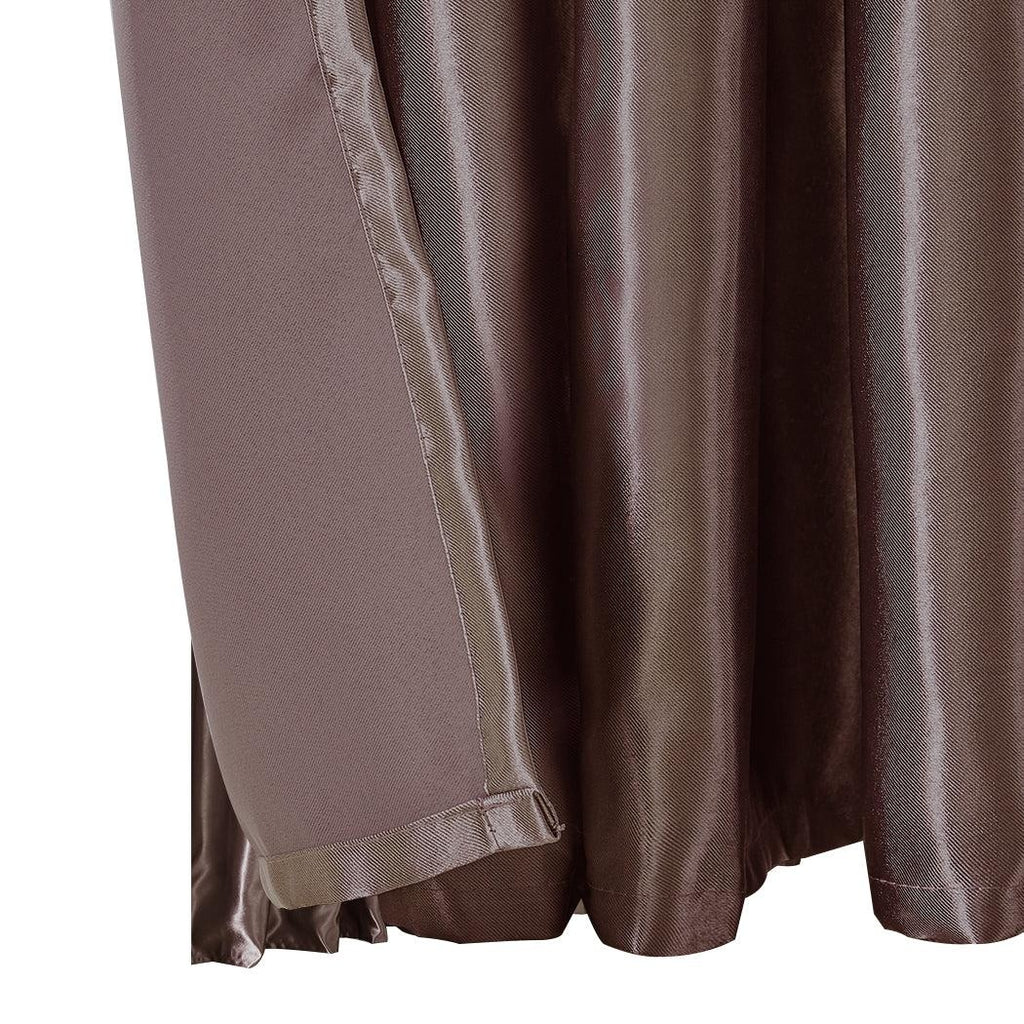 2X Blockout Curtains Blackout Curtain Bedroom Window Eyelet Taupe 140CM x 230CM Deals499