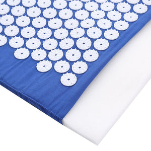 Acupressure Mat Yoga Massage Shakti Sit Lying Pain Stress Relax Blue 130 x 50cm Deals499
