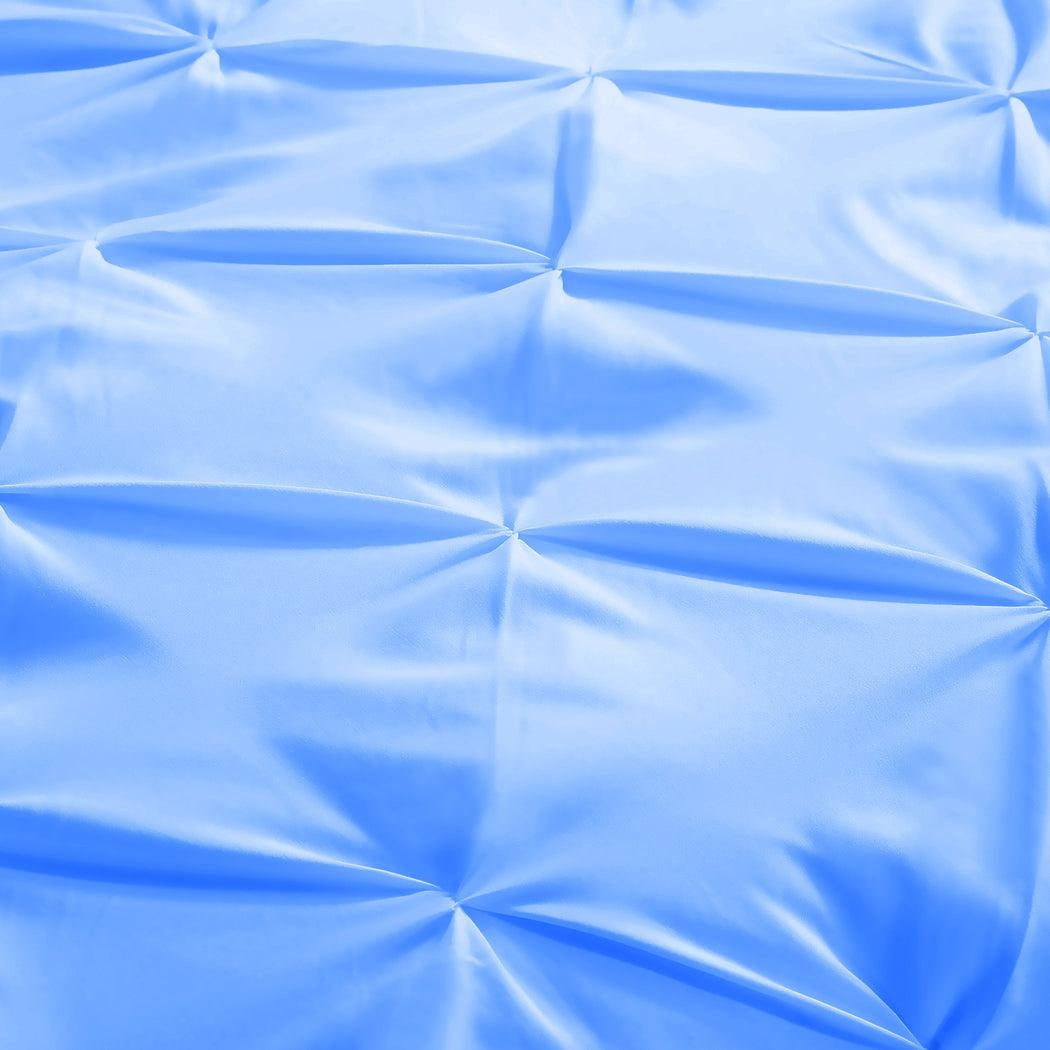 DreamZ Diamond Pintuck Duvet Cover and Pillow Case Set in UQ Size in Navy Colour Deals499