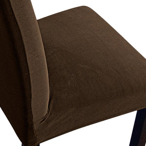 8x Stretch Corduroy Dining Chair Cover Seat Cover Protector Slipcovers Taupe Deals499