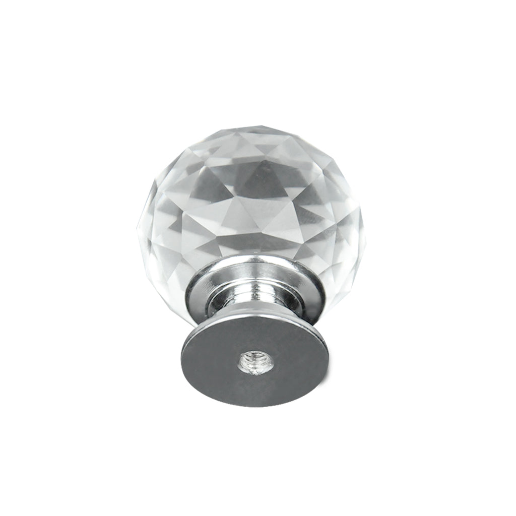30mm 10Pack Clear Crystal Glass Door Pull Knobs Knob Drawer Handle Cabinet +Screw Deals499