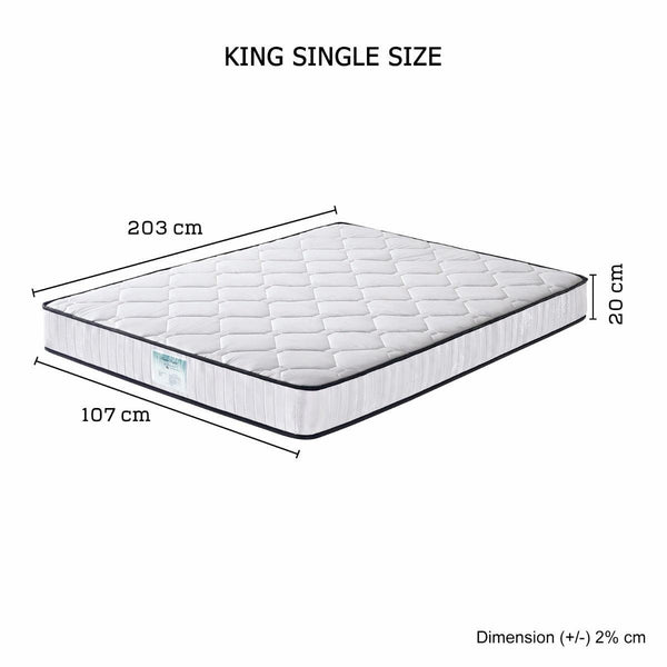 King Single Size Mattress in 6 turn Pocket Coil Spring and Foam Best value Deals499