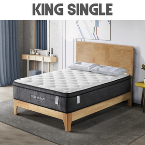 Eurotop Mattress 5 Zone Pocket Spring Latex Foam 34cm - King Single Deals499
