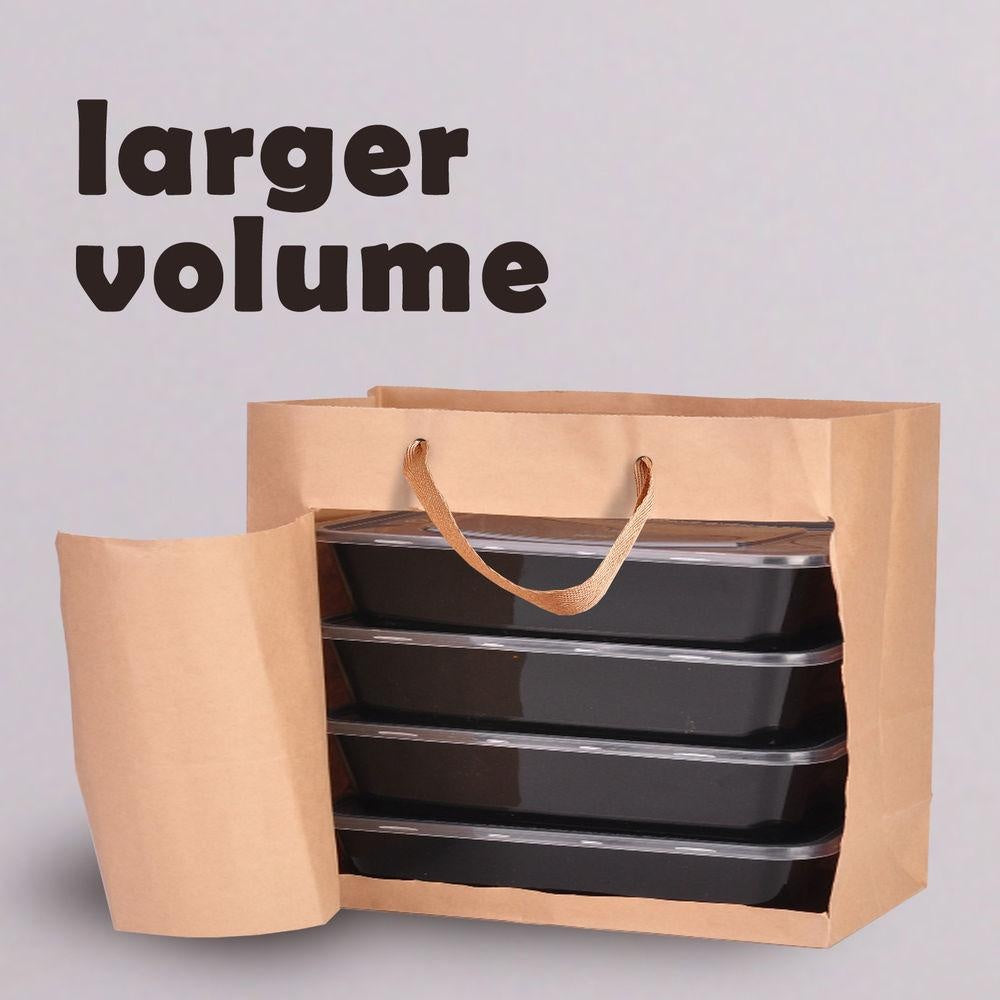 50x Brown Paper Bag Kraft Eco Recyclable Gift Carry Shopping Retail Bags Handles Deals499