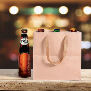 50x Brown Paper Bag Kraft Eco Recyclable Gift Carry Shopping Retail Bags Handles Deals499