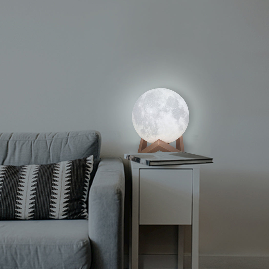 3D Magical Moon Lamp USB LED Night Light Moonlight Touch Sensor 18cm Diameter Deals499