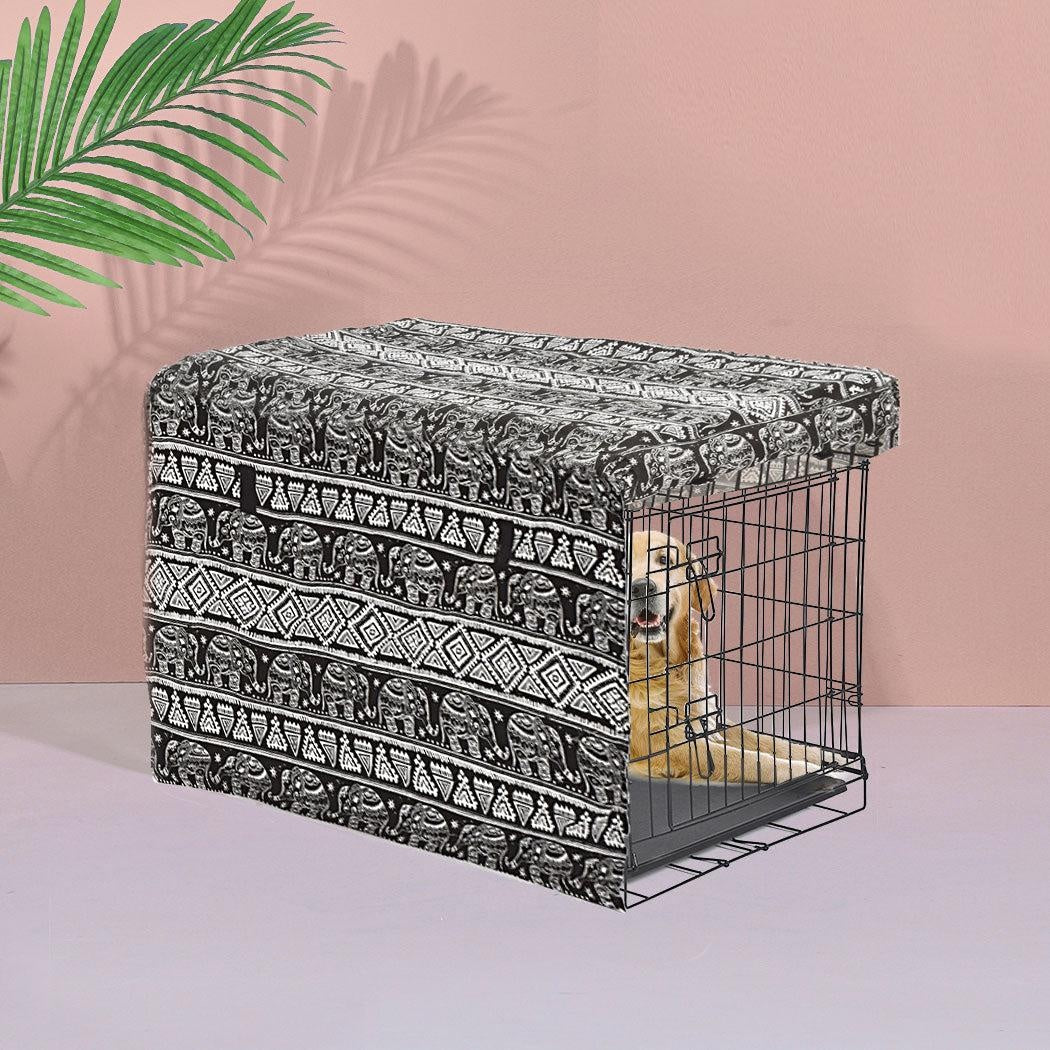 Crate Cover Pet Dog Kennel Cage Collapsible Metal Playpen Cages Covers Black 42