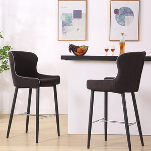 2x Bar Stools Stool Kitchen Dining Chair Chairs Metal Industrial Barstools Deals499