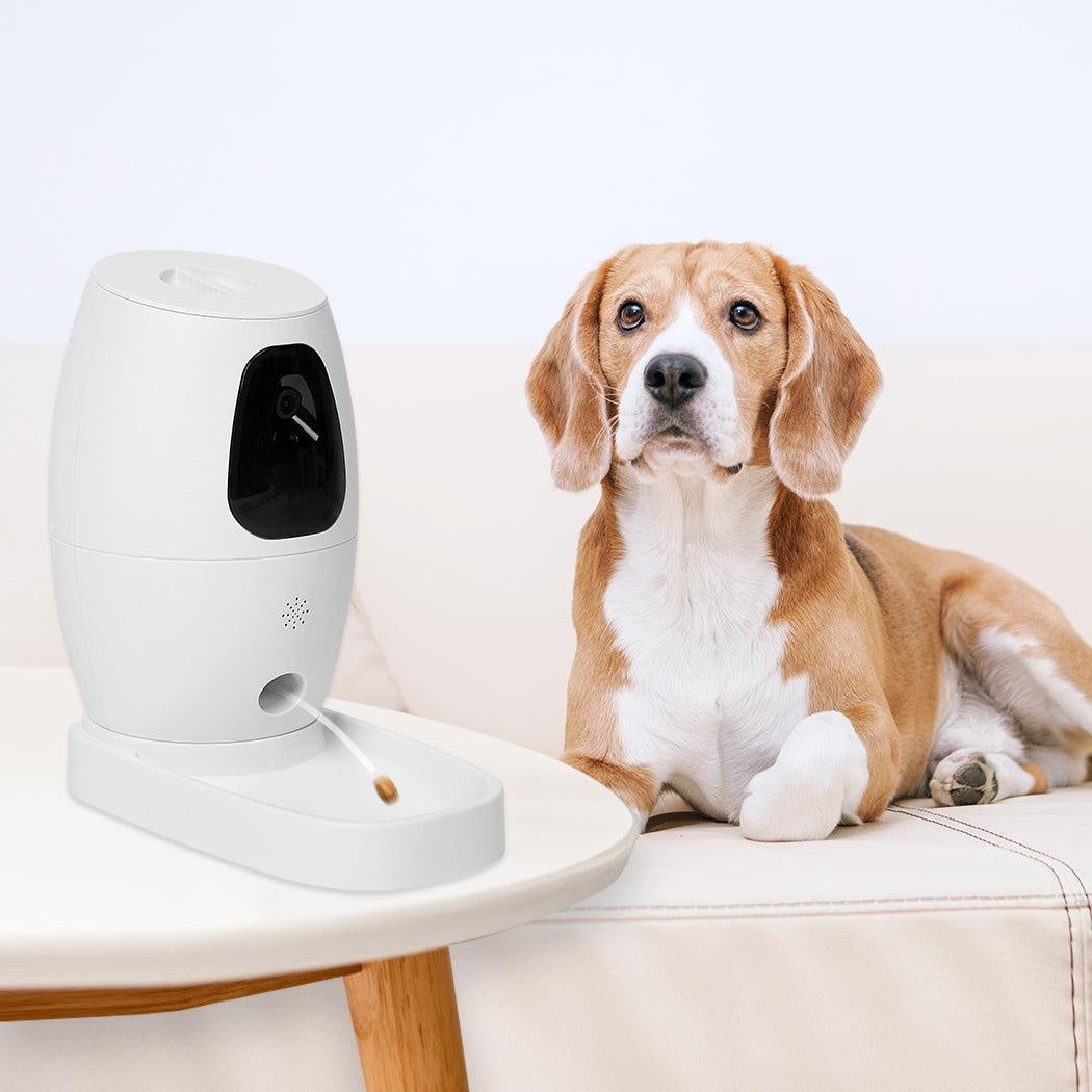 Smart Pet Feeder Camera Dog Cat Automatic Food Dispenser Portable Petkit Genuine Deals499