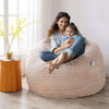 Bean Bag Refill Chairs Couch Extra Large Lounger Indoor Lazy Sofa Cream Deals499