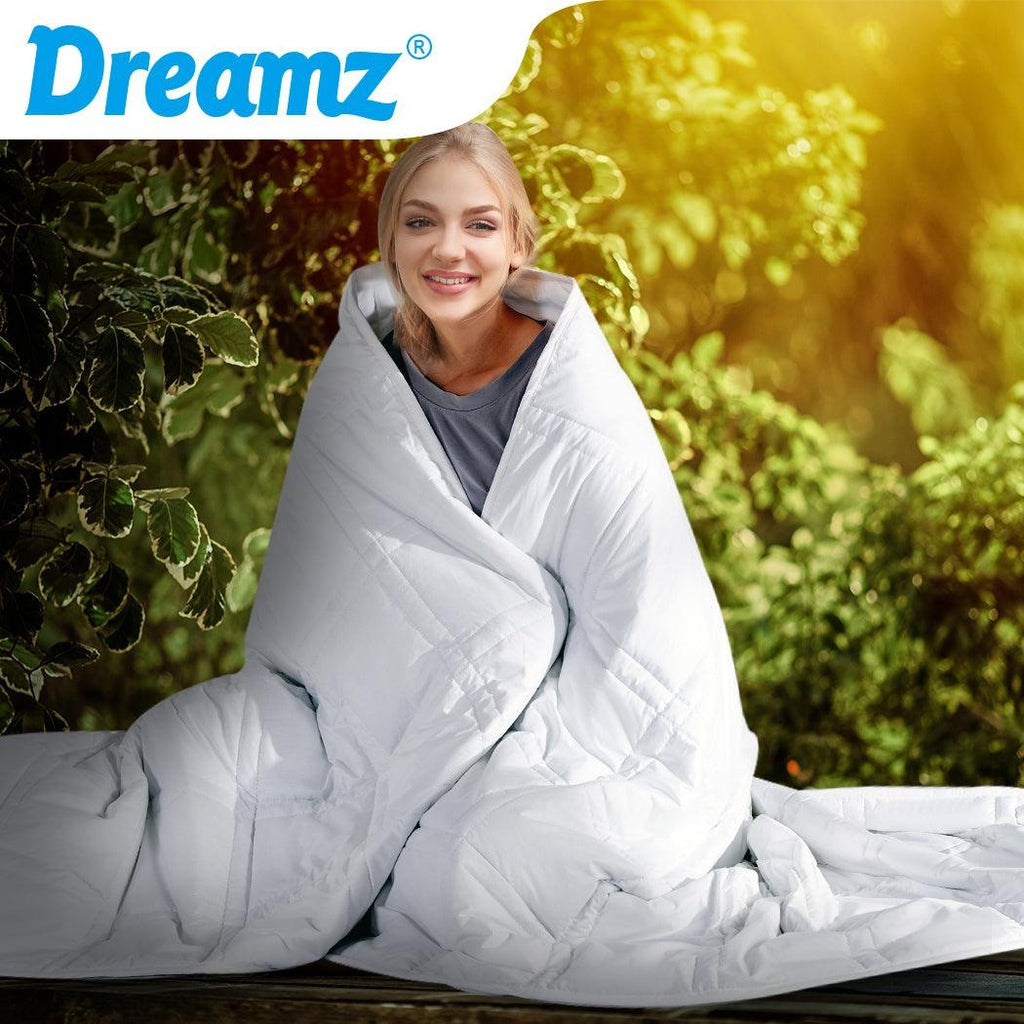 DreamZ Weighted Blanket Summer Cotton Heavy Gravity Adults Deep Relax Relief 5KG Deals499