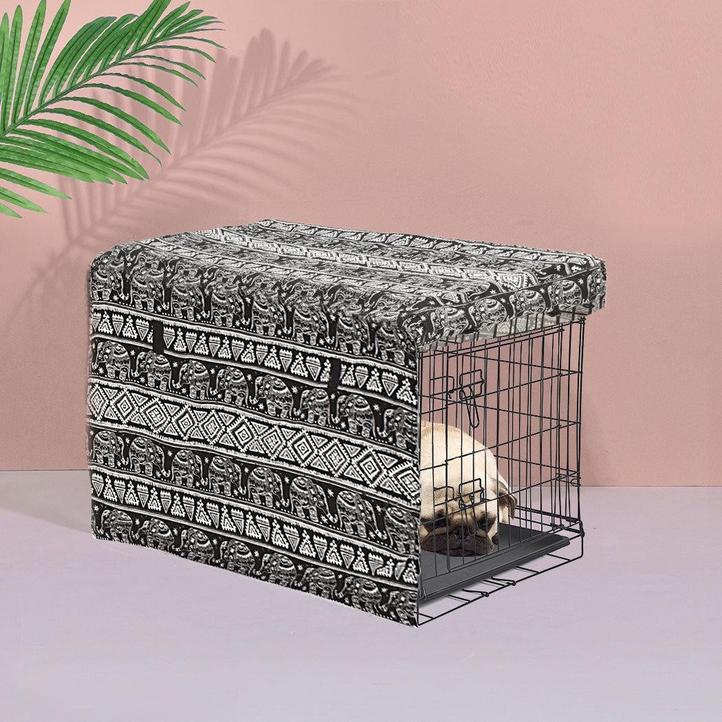 Crate Cover Pet Dog Kennel Cage Collapsible Metal Playpen Cages Covers Black 36