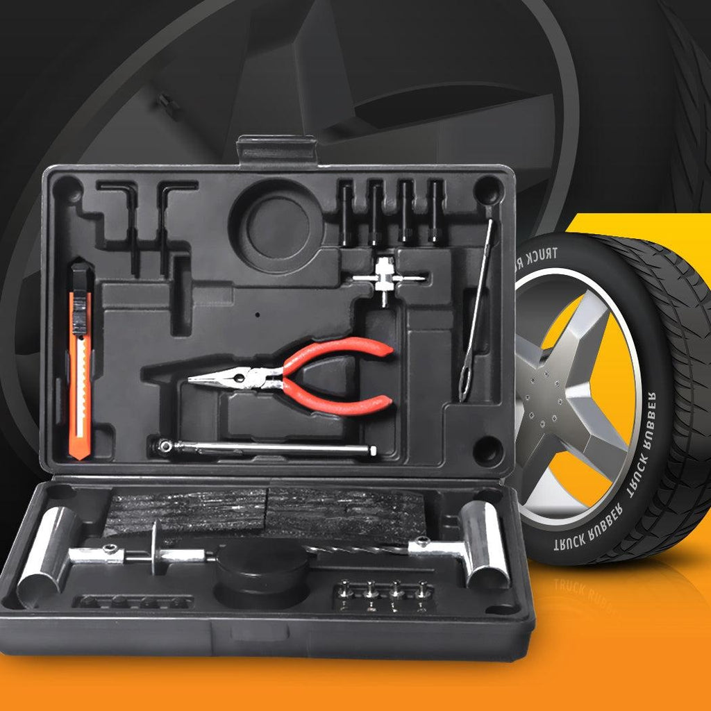 67PCS Tyre Repair Kit Punction Recovery Emergency Tool  4WD offroad Plugs Tubeless Deals499