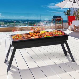 Charcoal BBQ Grill Protable Hibachi Barbecue Outdoor Foldable Camping Picnic Set Deals499