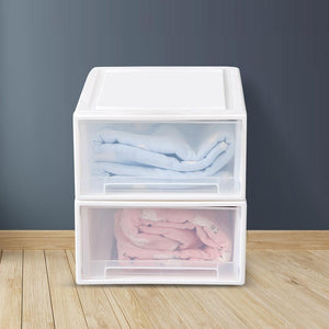 Storage  Drawers Set Cabinet Tools Organiser Box Chest Drawer Plastic Stackable Deals499
