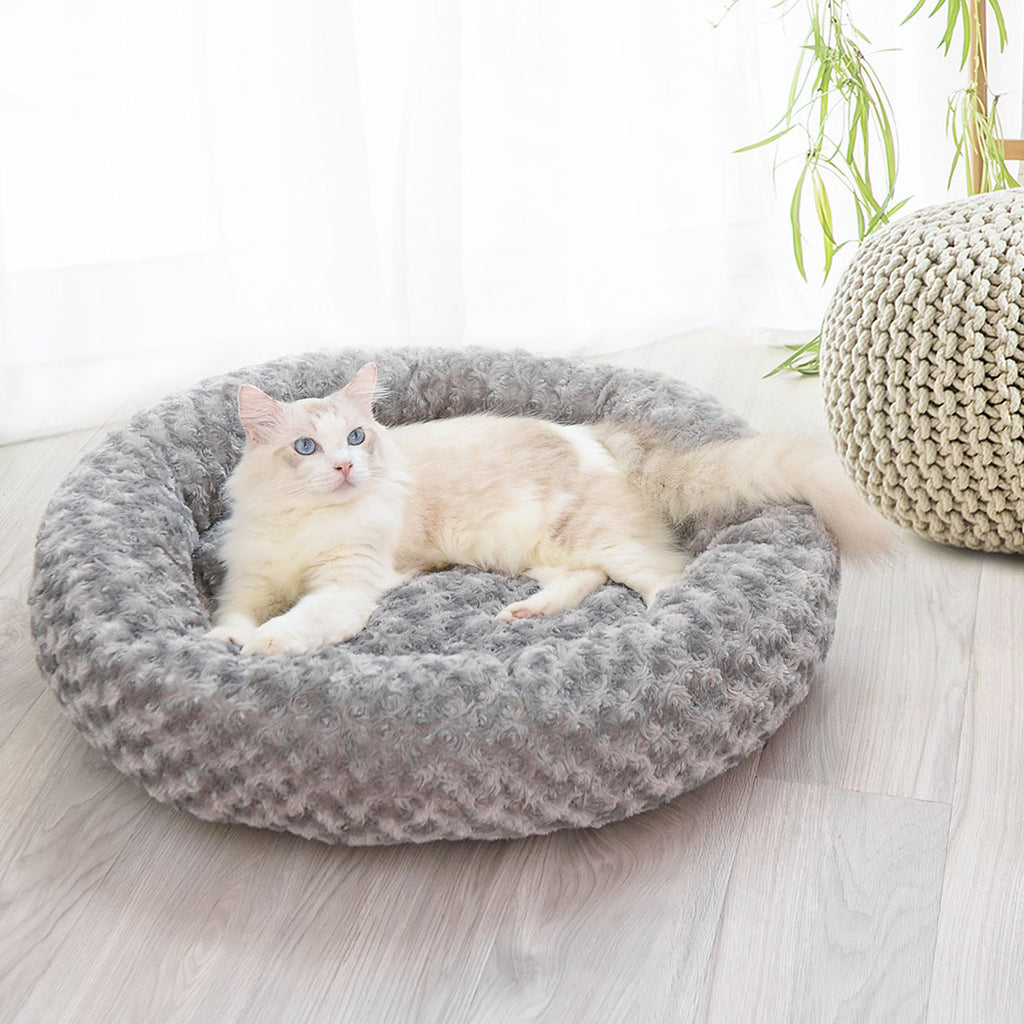 Pet Bed Dog Cat Nest Calming Donut Mat Soft Plush Kennel Cave Deep Sleeping XXL Deals499
