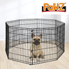 PaWz Pet Dog Playpen Puppy Exercise 8 Panel Fence Black Extension No Door 30" Deals499