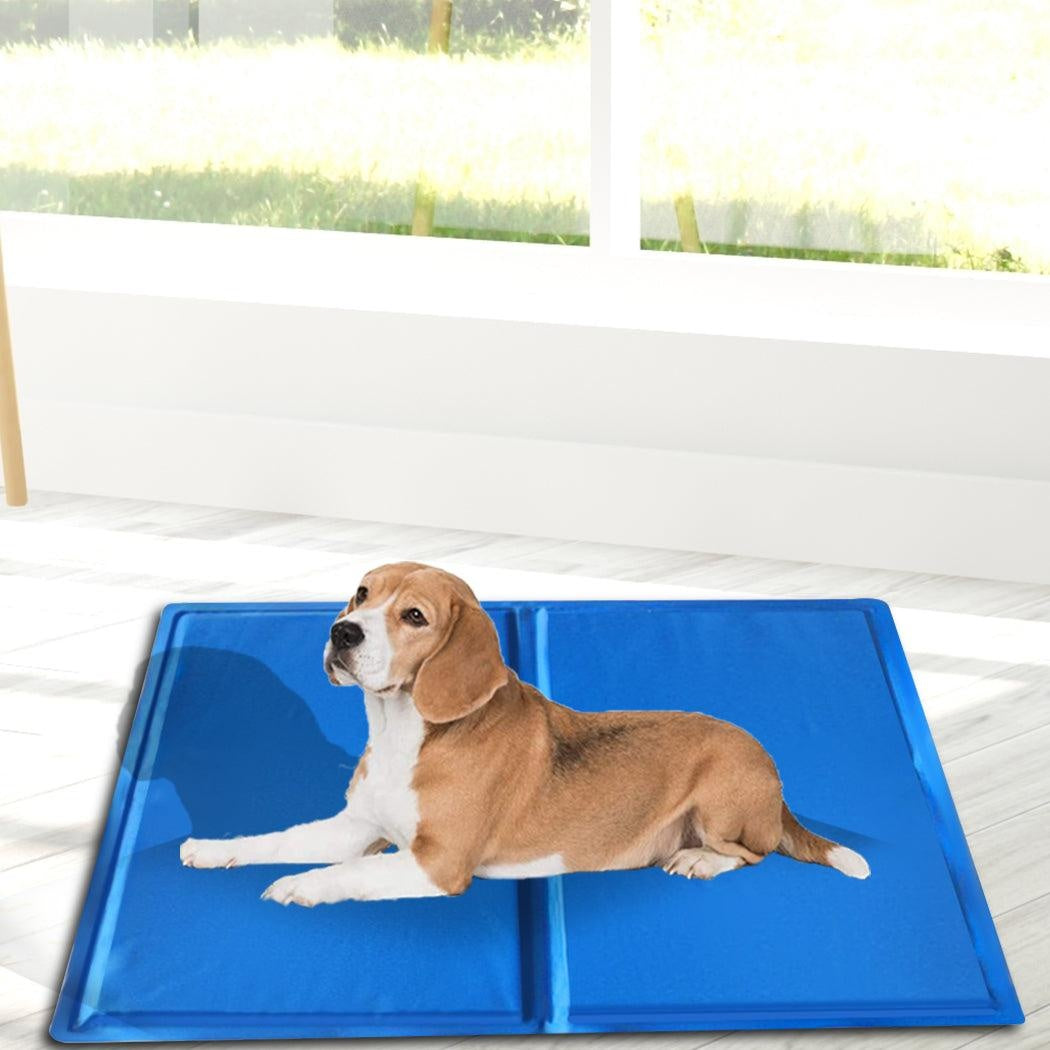 PaWz Pet Cooling Mat Gel Mats Bed Cool Pad Puppy Cat Non-Toxic Beds Summer Pads 50x40 Deals499