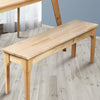 Dining Chairs Bench Seat Side Chair Kitchen Wood Contemporary Furniture Oak Deals499